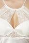 Satin Lace Women's Nightgown and Dressing Gown Set - 4375 Ecru - 6