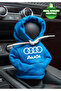 Audi Logo Blue White Gear Shift Hoodie Car Gear Shift Outfit Gear Shift Fleece Auto Accessory Gear Shift Knob Sweat