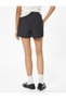 High Waist Slim Fit Polka Dot Mini Shorts - 4