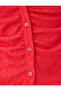 Long Sleeve T-Shirt Shirt Collar Button Slim Fit Textured - 6