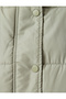 Short Puffer Vest with Stand Collar Zippered Pockets - 7