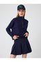 Half Zipper Sweater Long Sleeve Viscose Blend Off Shoulder - 3