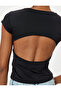 Crew Neck Body Back Detail Short Sleeve Slim Fit - 5