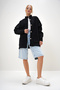 Women's Black Stand Collar Gold Button Detailed Bag Pocket Ribbed Inside Knitted Jacket Alc-X13110 - 3