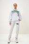 Women's Grimelange Hooded Kangaroo Pocket Sweatshirt and Elastic Cuffed Sweatpants Set Alc-X13096