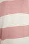 Pink Striped Long Knitwear Dress Tedaw25Eb00019 - 3