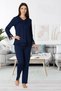 Women's Pregnant Maternity Long Sleeve Pajama Set - 2