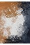هاريكابيريف | مزيج تجريدي من اللون الأزرق والرمادي والرمادي 1 جديد | طاولة زجاجية مؤطرة مكونة من قطعتين عموديًا - 2