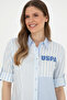 Light Blue Long Sleeve Women's Shirt -50283420-VR003 - 2