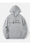 Heartbeat Printed Unisex Hooded Sweatshirt - 3