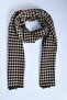 وشاح تريكو منقوش بنقشة Houndstooth - 4