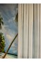 Yiğit Curtain 1/3 Tight Pleat Bamboo Tulle Curtain - 5