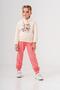 Happy Girl Printed Hooded Girls' Top and Bottom Tracksuit Set - 5