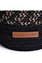 Basket with Lid Handmade Cotton Black Wicker Decorative Basket 15cm 9002 - 4