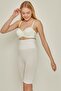 C13200 High Waist Long Leg Corset White