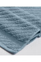 Lycia 100% Cotton Jacquard Bordered Cross Striped 4-Piece Face Towel Set 1012a - 5
