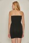C15065 Seamless Strapless Corset Dress Black - 3