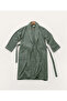 Likya 100% Cotton Green Dowry Bathrobe Set 2 Pieces 1 Bathrobe 1 Towel 1050A - 7