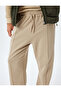 Sweatpants with Lace-Up Waist, Pockets, Stitching Details, Cotton - 5