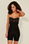 C17026 High Waist Long Leg Corset Black