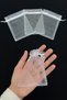 White Organza Transparent Tulle Pouch, 50 Pieces Size 9X12Cm, Henna Cookie Nuts Gold Jewelry Promise Gift Bundle - 3