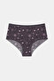 High Waist Lost in the Space 3-piece Colorful Slip Panties Set - 3