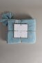 Miel Blue Single Tv Blanket with Pompom Edge 130X170 37122 - 3