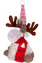 Christmas Ornament, Deer, Red-Grey - 17X10X35 cm - 2
