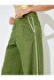 Wide Leg Low-Rise Elastic Pocketed Piped Sweatpants - 6
