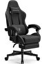Dowinx Gaming Chair, Computer Chair PC Chair with Massage Lumbar Support (Black)