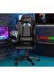 Black HYG-01 Gaming Chair for Home Study & Gaming with High Resilience Cushion - 3