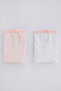 Girl's Flat Stripe 2-Piece Boxer Panties