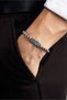Carbon Fiber Detailed 21 cm Steel Men's Bracelet - 4