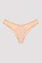 Beige Colored Semi Transparent V Look Brazilian Panties - 2