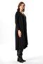 Long Sleeve September Autumn and Winter Authentic Midi Length Combed Cotton Viscose Dress Gray Gray - 4