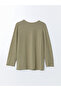 Crew Neck Patterned Women's Blouse - 6