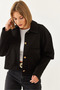 Women's Black Embroidered Jacket Mbms025 60501025 - 3