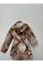 Girl's Raincoat Brown Floral 9260 - 5