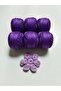8 Koton Perle Etamin Rococo Brazilian Embroidery Floss Set of Six Purple - 2