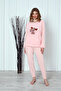 Fwn 04-3301 Plush Welsoft Fleece Winter Soft Deer Women's Pajama Set - 3