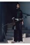 Pinstripe Pleated Trousers - 7
