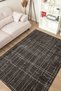 Mia Viscose Woven Carpet Non-Slip Base Washable Anthracite Living Room Carpet 1422 - 6