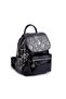 Women's Backpack Double Compartment Sports Bag (23X26X14 cm) Black Krsk Patent Leather