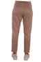 Mink Pens Detail Zippered Suede Trousers 7348A - 5