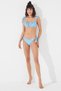 Top de bikini multicolor cu volane Waterside - 5