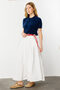 Pleated White Skirt - 2