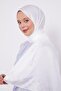 Ecru Hexagon Pattern Diamond Shawl