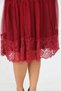 Women's New Season Tulle-Detail Double-Breasted Collar Plus Size Dress Apcx14 - 6