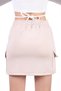Stone detail Pocketed short skirt 9157m - 5