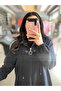 Women's Extra Long Zippered Hooded Ferace Cap - 4